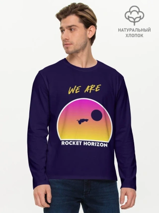 Мужской лонгслив базовый / We are rocket horizon