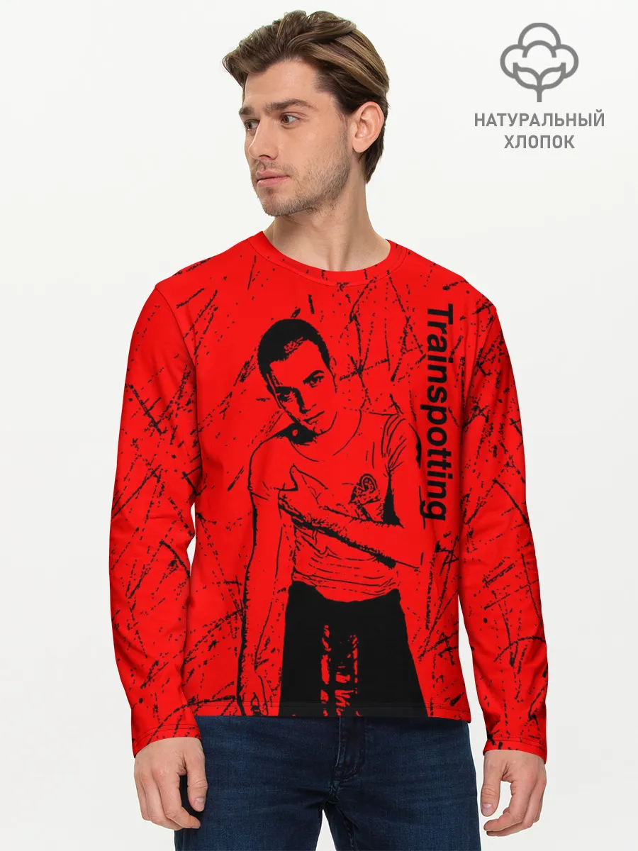 Мужской лонгслив базовый / На игле