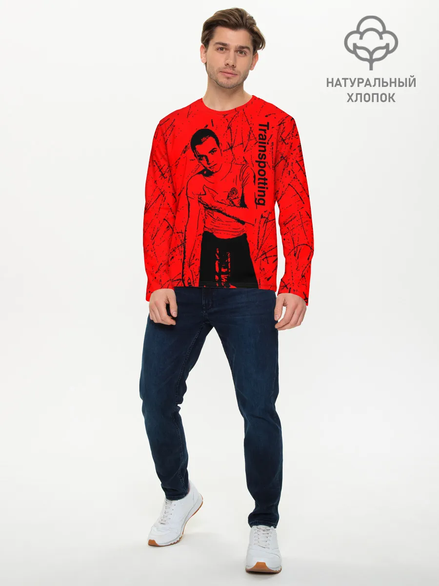 Мужской лонгслив базовый / На игле