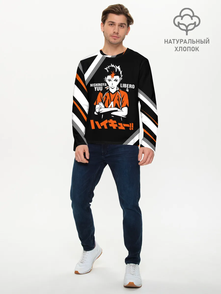 Мужской лонгслив базовый / Nishinoya Yuu | Haikyuu!!