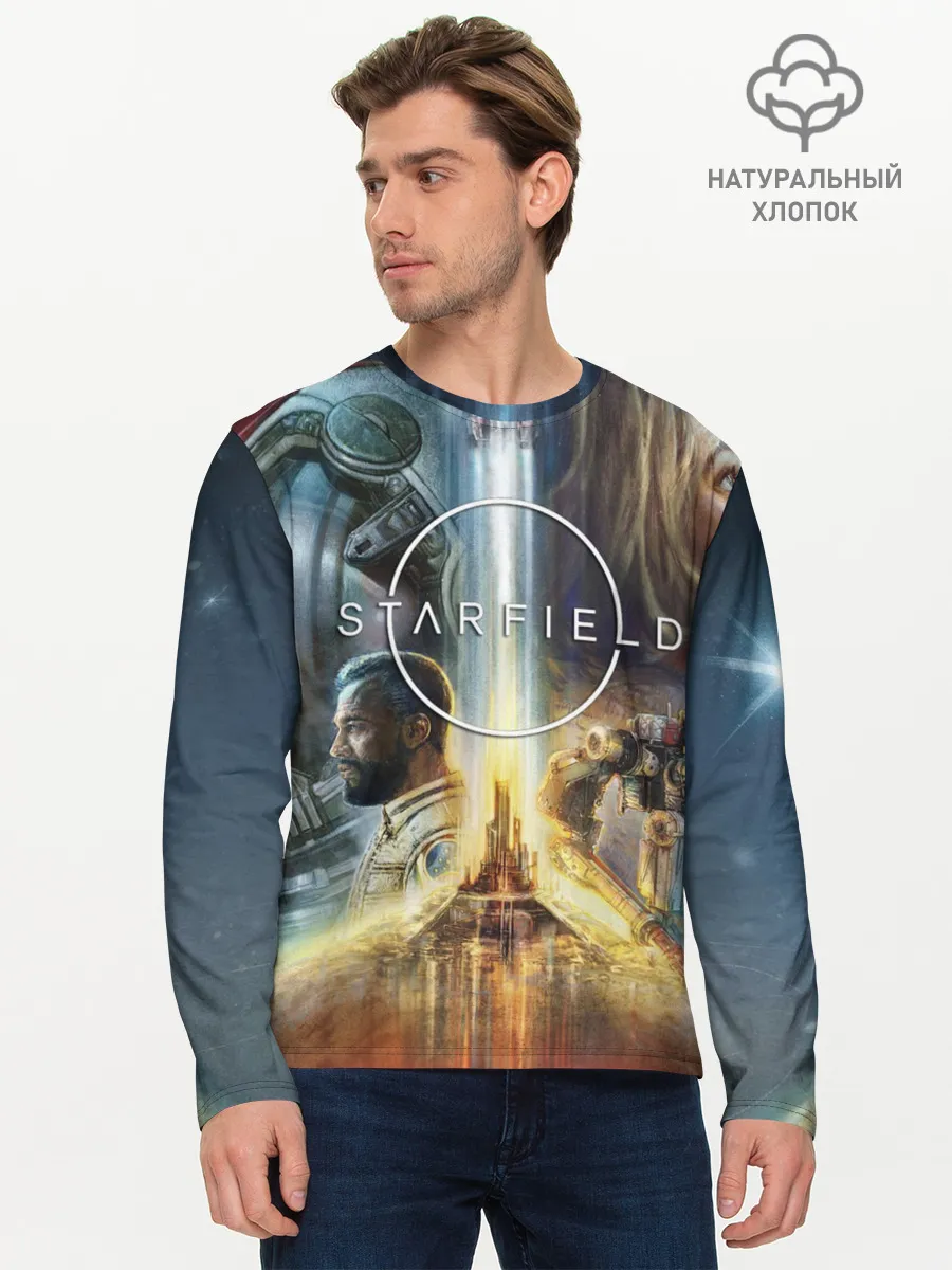 Мужской лонгслив базовый / Starfield Обложка