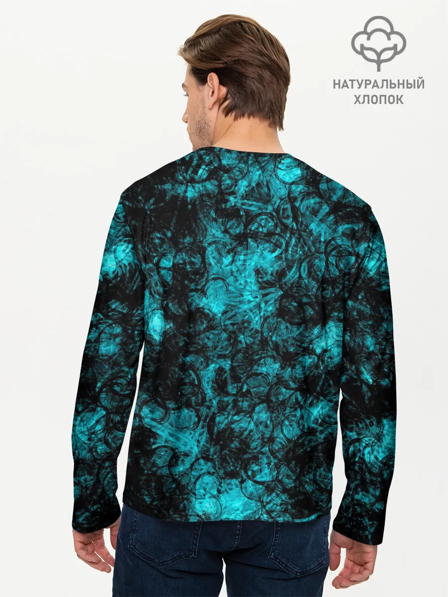 Мужской лонгслив базовый / Кроваво-грязные пятна