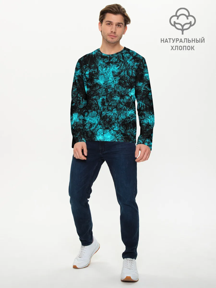 Мужской лонгслив базовый / Кроваво-грязные пятна