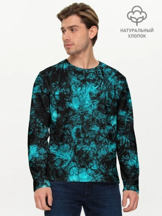 Мужской лонгслив базовый / Кроваво-грязные пятна