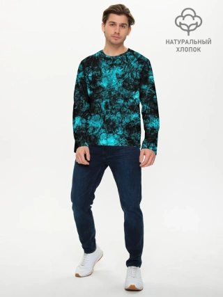 Мужской лонгслив базовый / Кроваво-грязные пятна