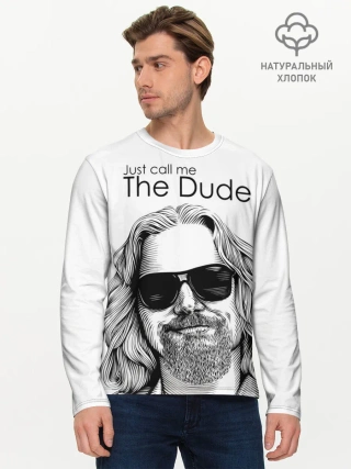 Мужской лонгслив базовый / Just call me the Dude