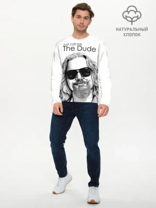 Мужской лонгслив базовый / Just call me the Dude