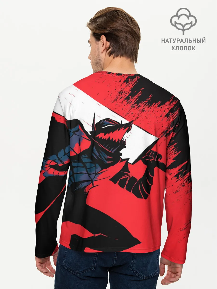 Мужской лонгслив базовый / БЕРСЕРК red