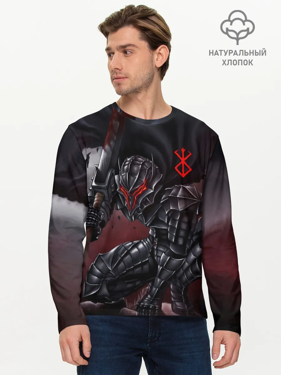 Мужской лонгслив базовый / ГАТС БЕРСЕРК аниме