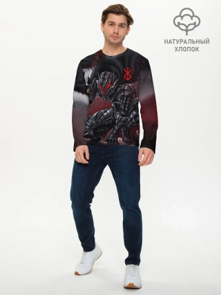Мужской лонгслив базовый / ГАТС БЕРСЕРК аниме