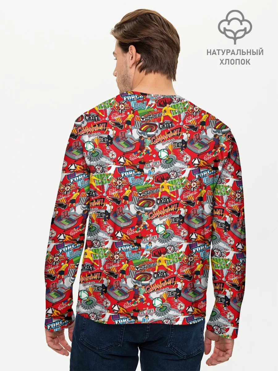 Мужской лонгслив базовый / Футбол