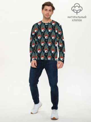 Мужской лонгслив базовый / Футбол
