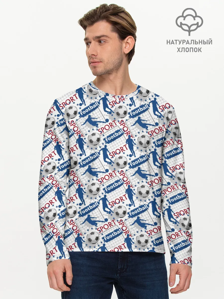 Мужской лонгслив базовый / Football