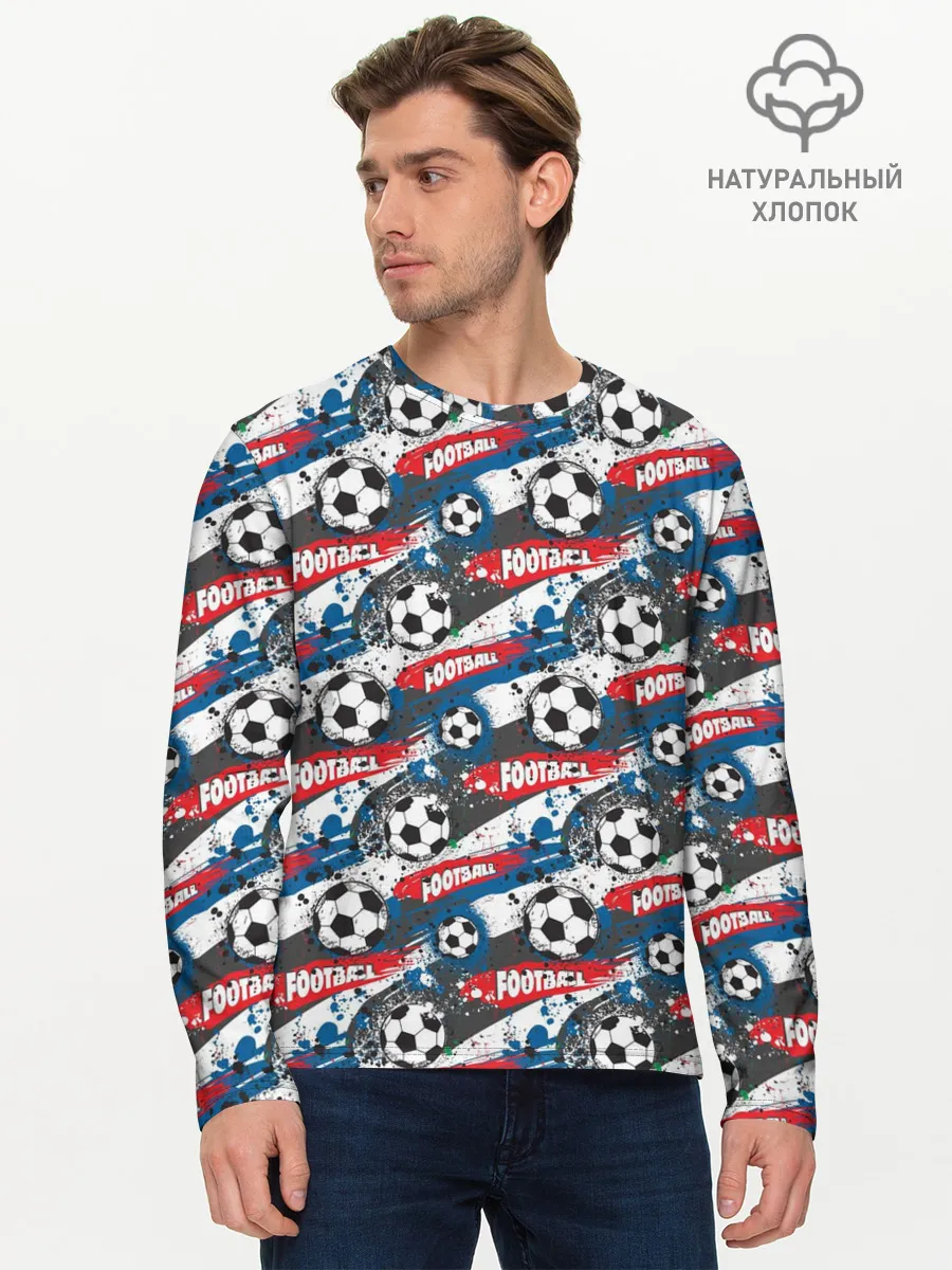 Мужской лонгслив базовый / FOOTBALL