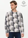 Мужской лонгслив базовый / ГрафиЧеские Кубы