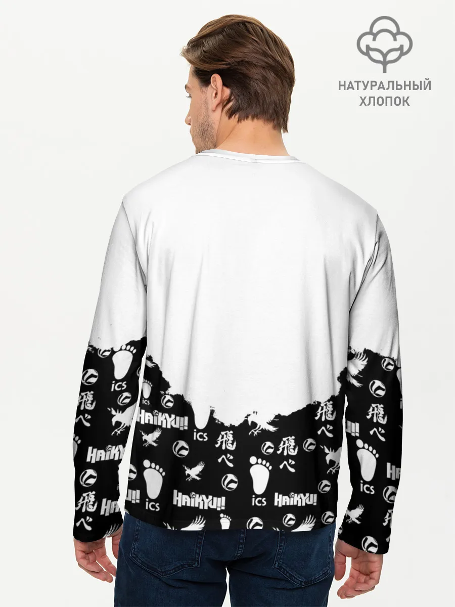Мужской лонгслив базовый / Волейбольный клуб Haikyu!!