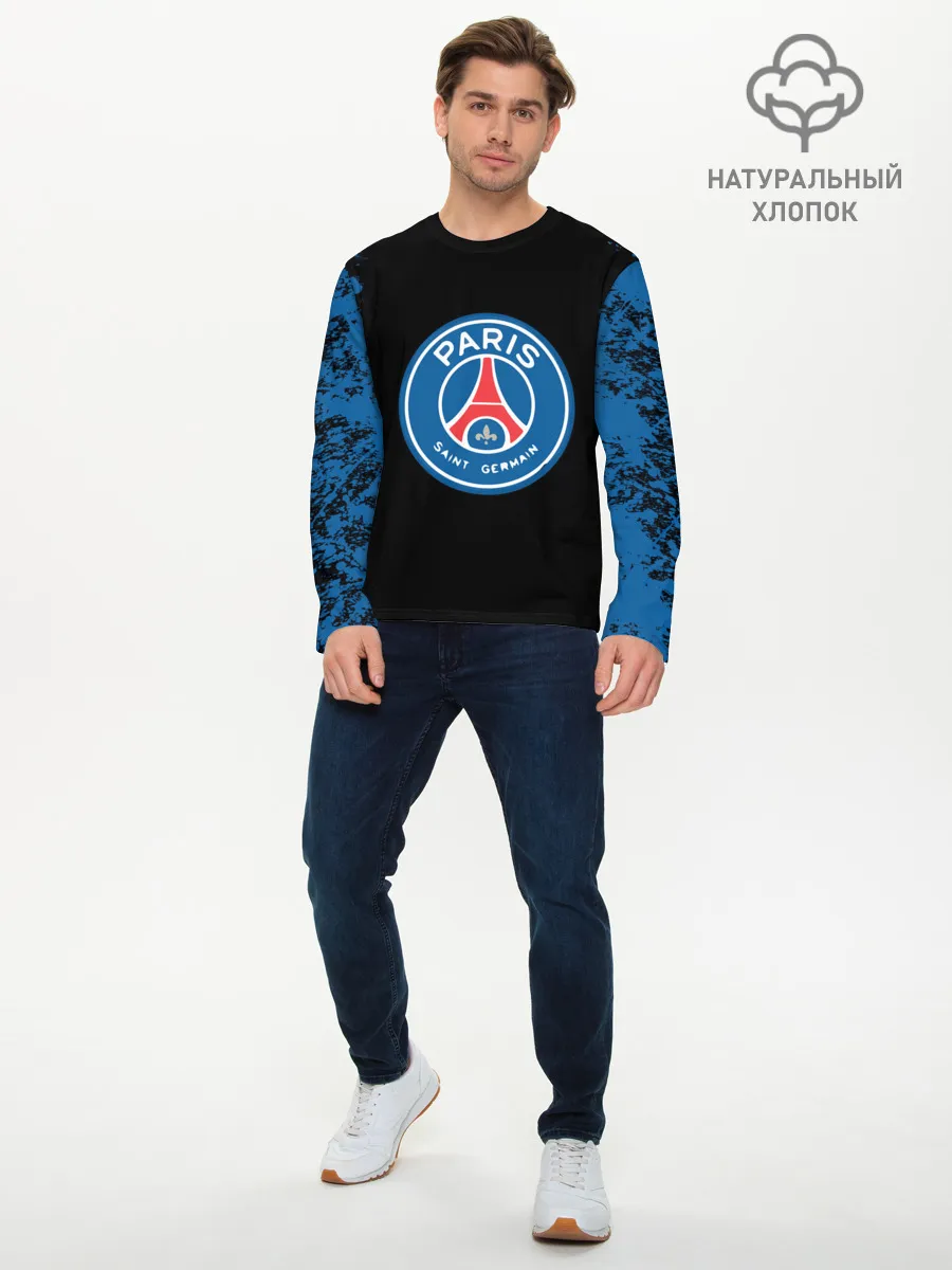 Мужской лонгслив базовый / Paris Saint-German