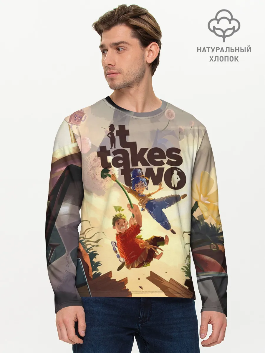 Мужской лонгслив базовый / It Takes Two | Коди и Мэй