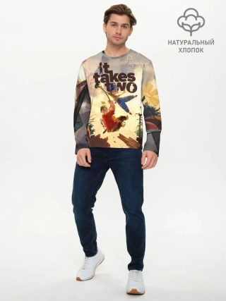 Мужской лонгслив базовый / It Takes Two | Коди и Мэй