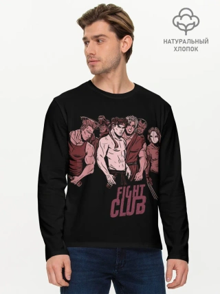 Мужской лонгслив базовый / Fight Club x Street Fighter