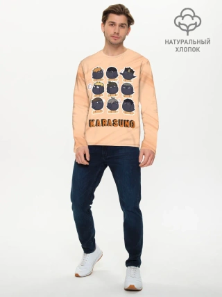 Мужской лонгслив базовый / Вороны школы Карасуно Haikyu!!