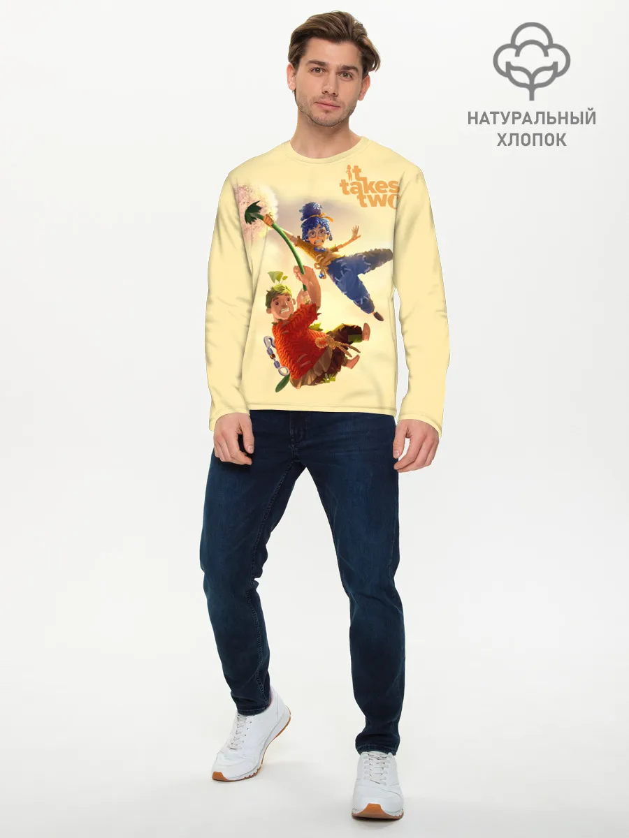 Мужской лонгслив базовый / It Takes Two