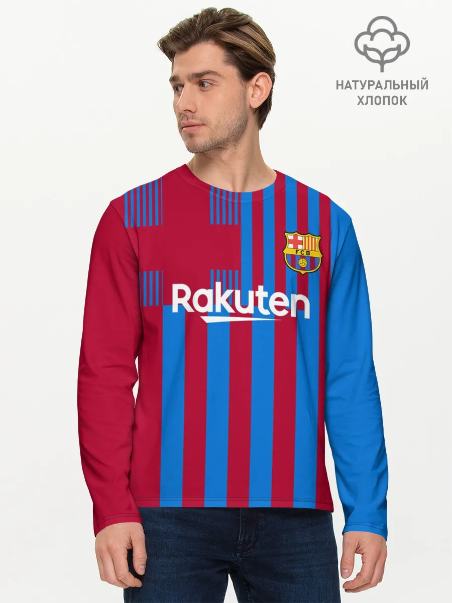 Мужской лонгслив базовый / Ансу Фати Барселона 2021/2022