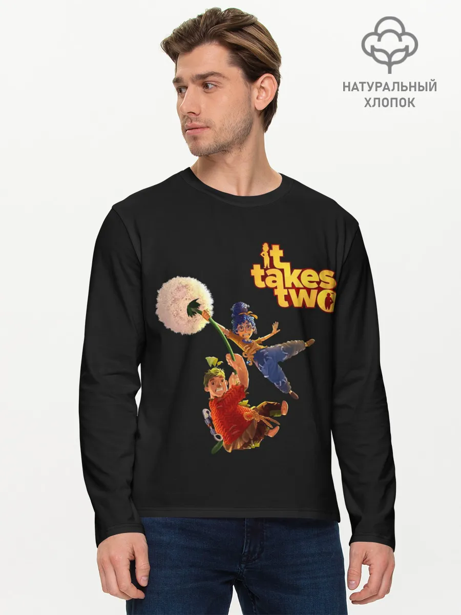 Мужской лонгслив базовый / It Takes Two. Dandelion