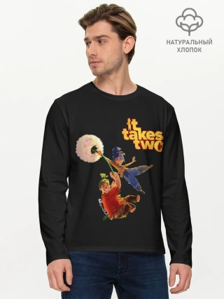 Мужской лонгслив базовый / It Takes Two. Dandelion