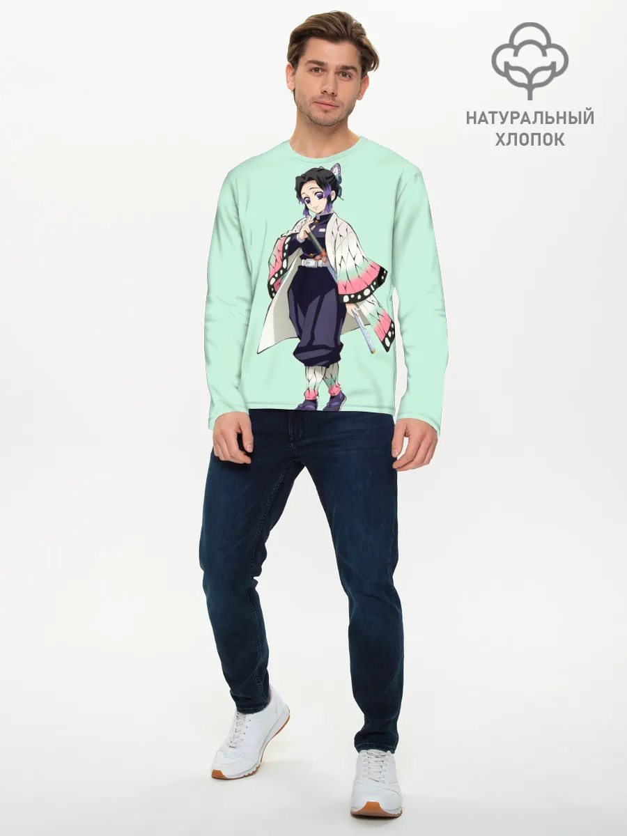 Мужской лонгслив базовый / Шинобу Кочо, Столб Насекомого