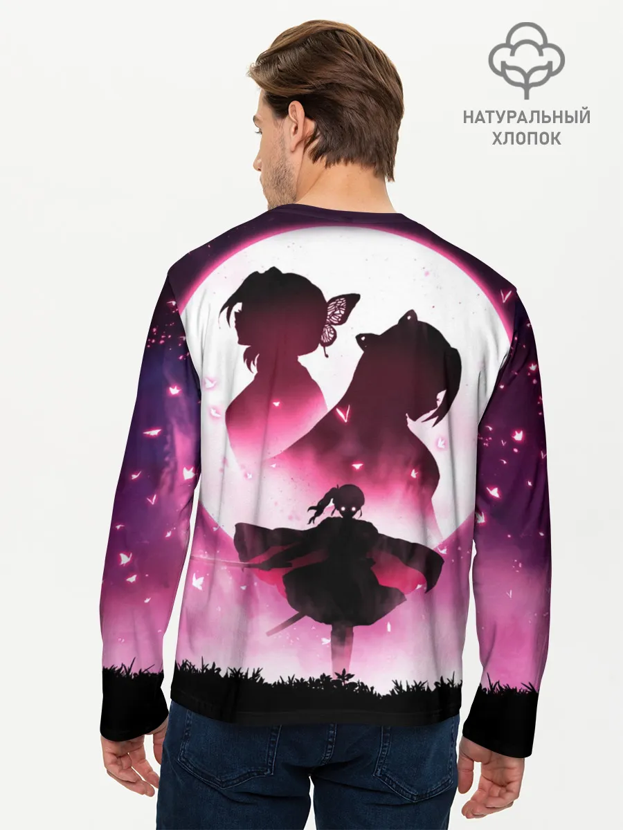 Мужской лонгслив базовый / Столп Бабочки