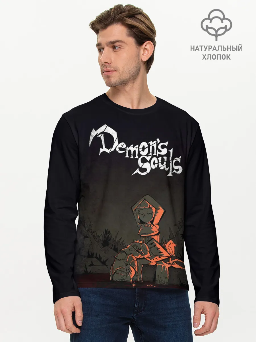 Мужской лонгслив базовый / Demons souls