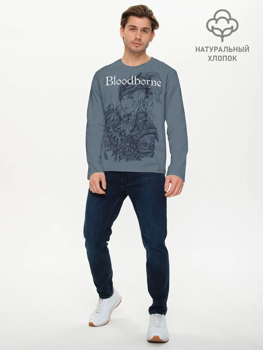 Мужской лонгслив базовый / Bloodborne
