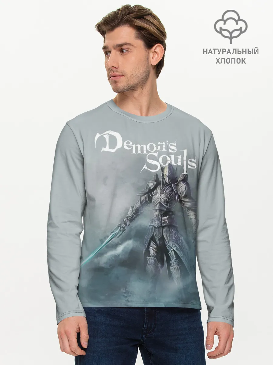 Мужской лонгслив базовый / Demons souls