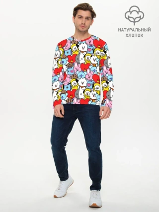 Мужской лонгслив базовый / BT21 / BTS