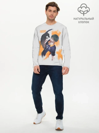 Мужской лонгслив базовый / Кагеяма Тобио