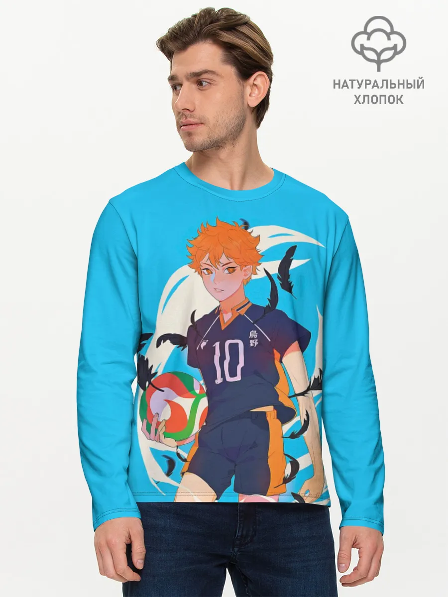 Мужской лонгслив базовый / Хината