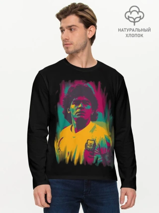 Мужской лонгслив базовый / Diego Maradona