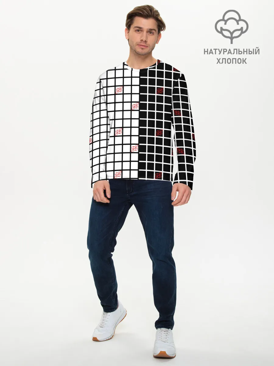 Мужской лонгслив базовый / Разносторонняя сетка Fumrre