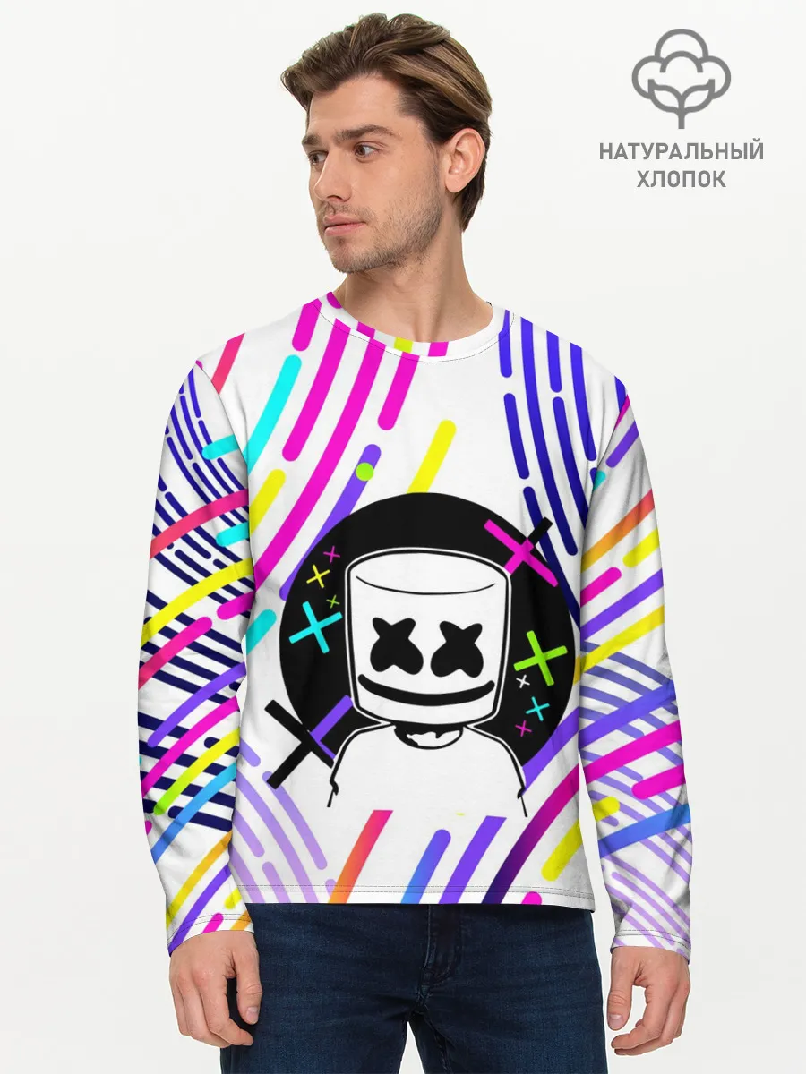 Мужской лонгслив базовый / MARSHMELLO