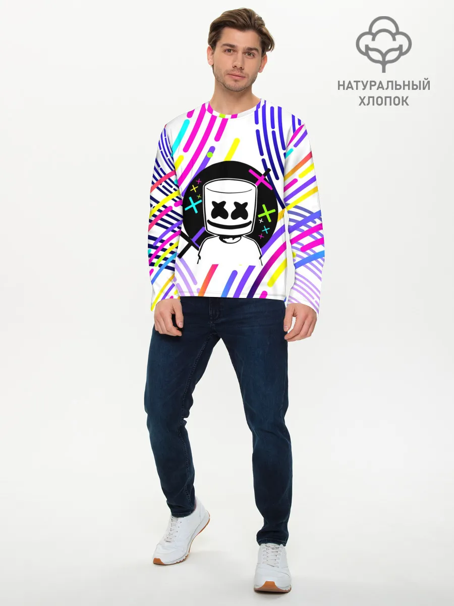 Мужской лонгслив базовый / MARSHMELLO
