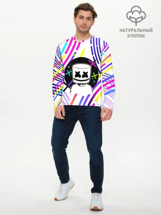 Мужской лонгслив базовый / MARSHMELLO