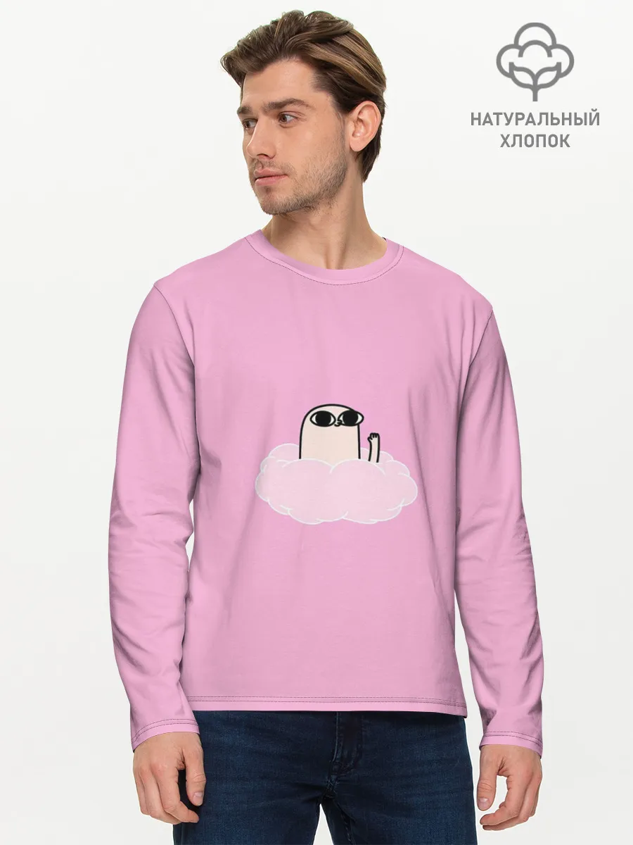 Мужской лонгслив базовый / мем