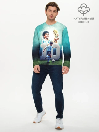 Мужской лонгслив базовый / 10 number