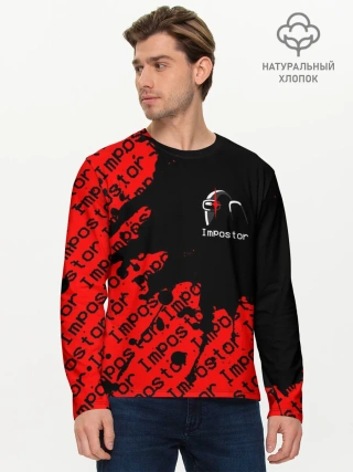 Мужской лонгслив базовый / AMONG US - Impostor