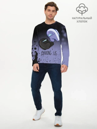 Мужской лонгслив базовый / AMONG US - Кто Импостор?