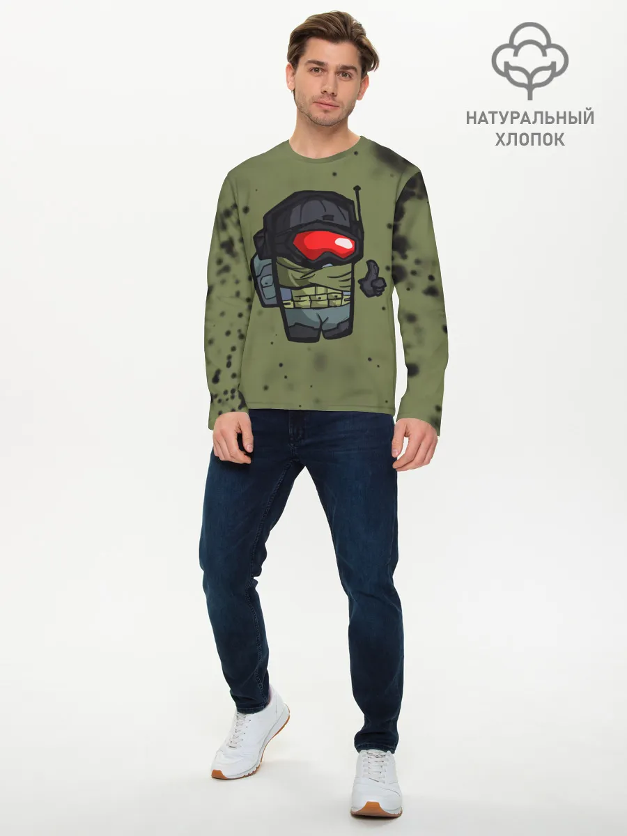 Мужской лонгслив базовый / AMONG US & CALL OF DUTY