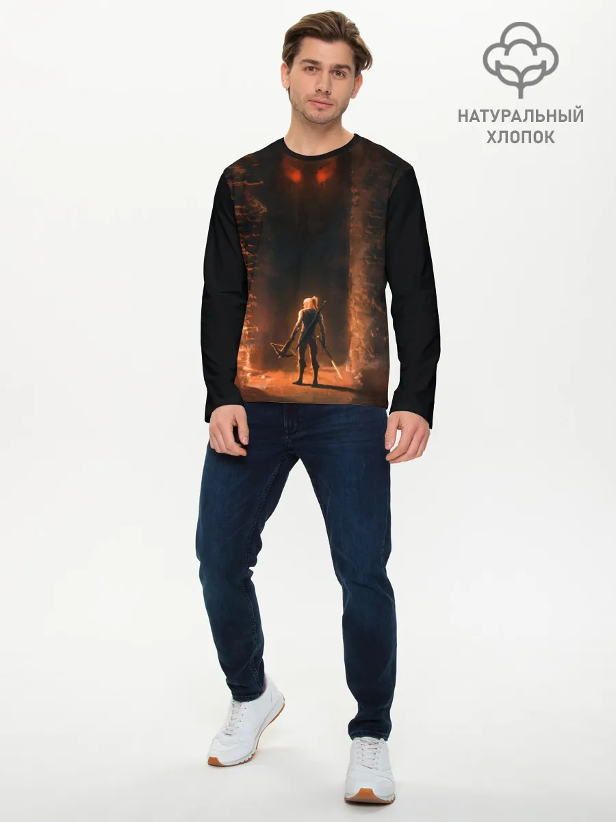 Мужской лонгслив базовый / Ведьмак