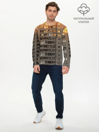 Мужской лонгслив базовый / Панелька