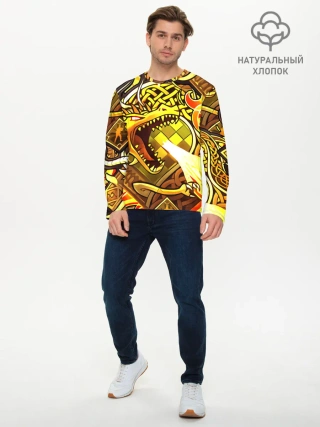 Мужской лонгслив базовый / CS GO - DRAGON LORE | ИСТОРИЯ О ДРАКОНЕ